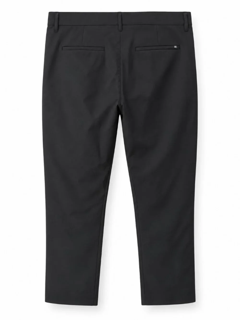 Banana Republic Mens Flat Front Black Pants 36x30 Stretch NWT